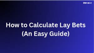 How to calculate the liability of a lay bet .